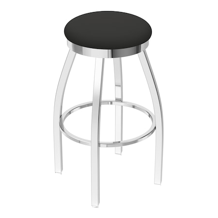 Holland Bar Stool Co 25" Swivel Counter Stool, Chrome Finish, Canter Iron Seat 80225CH008
